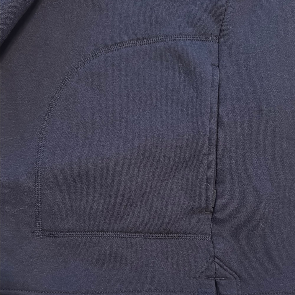 Navy Half-Zip Sweatshirt With Front Pockets - Picture 5 of 5